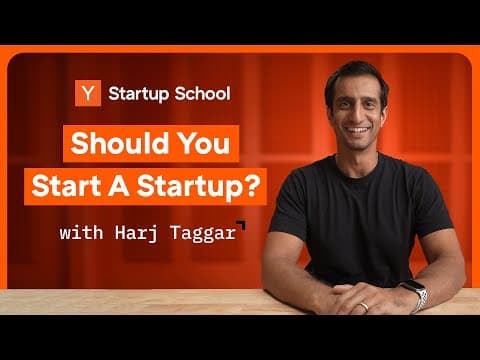 Should You Start A Startup? | Startup School