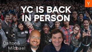 Y Combinator Is Back In Person