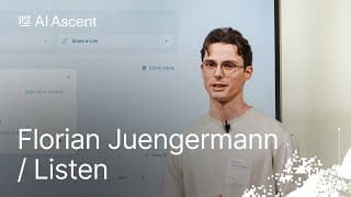 The Future of AI-Powered Customer Research with Listen Labs’s Florian Juengermann