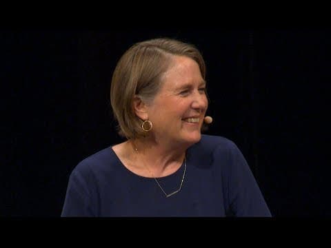 VMware Cofounder Diane Greene with Jessica Livingston at the Female Founders Conference