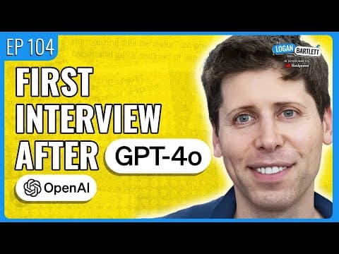 Sam Altman talks GPT-4o and Predicts the Future of AI