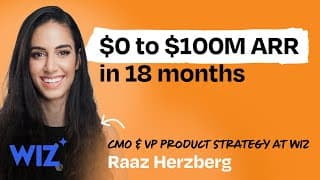 Building Wiz: the fastest-growing startup in history | Raaz Herzberg (CMO and VP Product Strategy)
