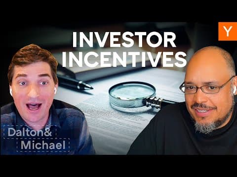 Understanding Investor Terms & Incentives || Rookie Mistakes with Dalton Caldwell and Michael Seibel