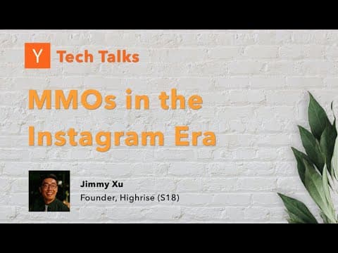 MMOs in the Instagram Era: Highrise (S18) - YC Gaming Tech Talks 2020