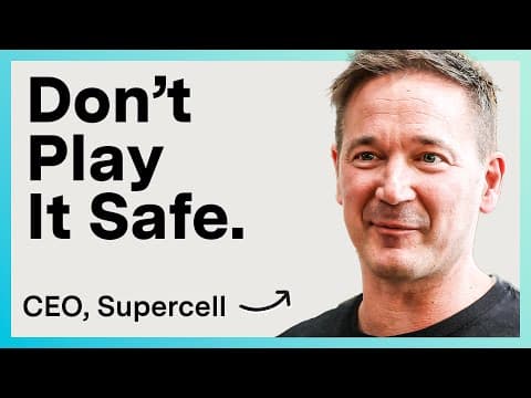 CEO of Supercell on the Harsh Truth About Game Development