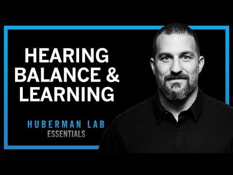 How Hearing & Balance Enhance Focus & Learning | Huberman Lab Essentials